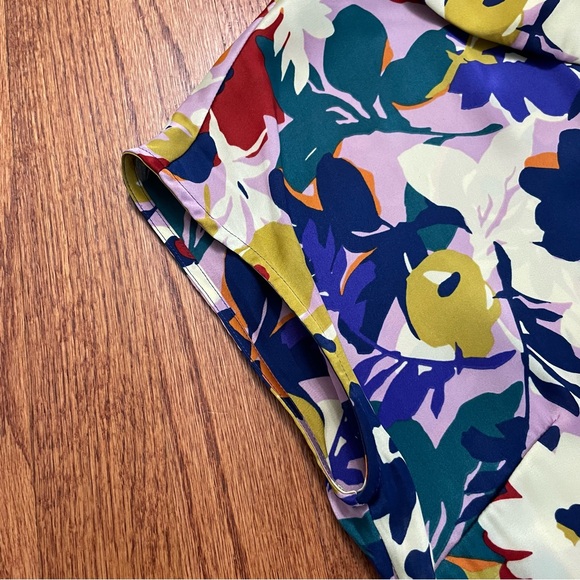 Clements Ribeiro floral sleeveless dress size XL - Picture 3 of 14